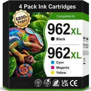 Remanufactured Ink 962 Replacement for HP 962XL Ink Cartridges Combo Pack Remanufactured Ink 962 Replacement for HP 962XL Ink Cartridges Combo Pack