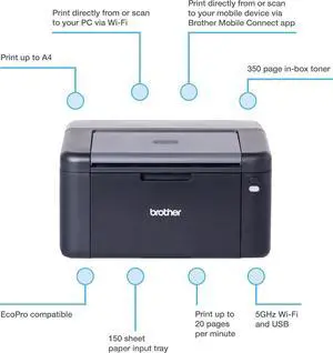 Brother HL-L1240W Wireless Mono Laser Printer Brother HL-L1240W Wireless Mono Laser Printer