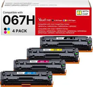 067H Toner Cartridge 4 Pack Replacement for Canon 067h Toner Cartridge Set 067H Toner Cartridge 4 Pack Replacement for Canon 067h Toner Cartridge Set