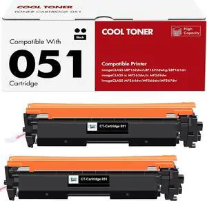 051 Toner Cartridge Black for Canon 051H CRG-051H CRG051H MF267dw 2 Pack 051 Toner Cartridge Black for Canon 051H CRG-051H CRG051H MF267dw 2 Pack
