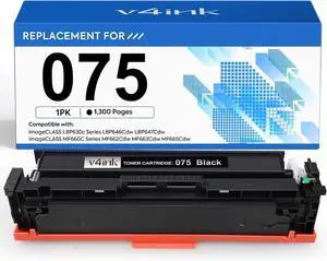075 Toner Cartridge Black Replacement for Canon 075 075H LBP646Cdw 1 Pack 075 Toner Cartridge Black Replacement for Canon 075 075H LBP646Cdw 1 Pack