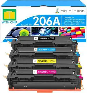 206A Toner Cartridges 4 Pack 206X Compatible for HP M283fdw M283cdw M255dw 206A Toner Cartridges 4 Pack 206X Compatible for HP M283fdw M283cdw M255dw