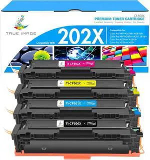 202X Toner Cartridge 202A 202 M281fdw CF500X CF500A 4 Pack High Yield 202X Toner Cartridge 202A 202 M281fdw CF500X CF500A 4 Pack High Yield