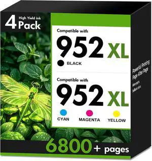 952XL 952 XL 8710 Ink Cartridges Combo Pack for HP Printers 4 Pack 952XL 952 XL 8710 Ink Cartridges Combo Pack for HP Printers 4 Pack