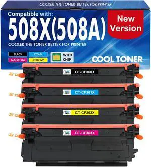 508X 508A M553 Toner Cartridge Set CF360X CF360A High Yield New Version 508X 508A M553 Toner Cartridge Set CF360X CF360A High Yield New Version