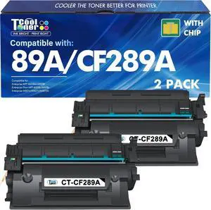 CF289A 89A Black Toner Cartridge M507 for HP 89X CF289X 2 Pack CF289A 89A Black Toner Cartridge M507 for HP 89X CF289X 2 Pack