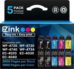 E-Z Ink Remanufactured Replacement for 802XL Ink Cartridges, 5 Pack E-Z Ink Remanufactured Replacement for 802XL Ink Cartridges, 5 Pack