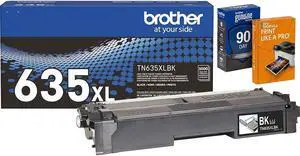 Brother Genuine TN635XLBK High Yield Black Toner Cartridge, Up to 5,500 Pages, Bundle with Deco Essentials Printer eBook for MFC-L8930CDW, HL-L8430CDW, MFC-L8730CDW, HL-L8570CDW Brother Genuine TN635XLBK High Yield Black Toner Cartridge, Up to 5,500 Pages, Bundle with Deco Essentials Printer eBook for MFC-L8930CDW, HL-L8430CDW, MFC-L8730CDW, HL-L8570CDW