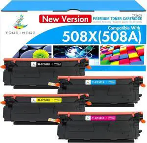 M553 508X 508A Toner Cartridges Set 4 Pack High Yield New Version M553 508X 508A Toner Cartridges Set 4 Pack High Yield New Version