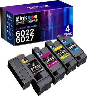 E-Z Ink Remanufactured Toner Cartridge Replacement for Xerox WorkCentre 6027 6025, Phaser 6022 6020 (1 Black 106R02759, 1 Cyan 106R02756, 1 Magenta 106R02757, 1 Yellow 106R02758, 4 Pack) E-Z Ink Remanufactured Toner Cartridge Replacement for Xerox WorkCentre 6027 6025, Phaser 6022 6020 (1 Black 106R02759, 1 Cyan 106R02756, 1 Magenta 106R02757, 1 Yellow 106R02758, 4 Pack)