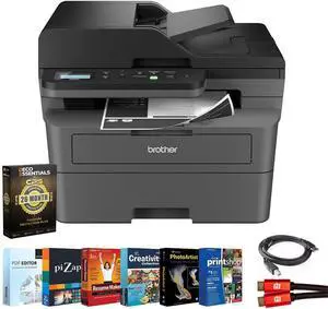 Brother Wireless DCP-L2640DW Compact Monochrome Multi-Function Laser Printer Bundle with 26Month Protection Plan, Printer Essentials Digital Download, 6FT HDMI Cable & 6FT USB TypeA to TypeB Cable Brother Wireless DCP-L2640DW Compact Monochrome Multi-Function Laser Printer Bundle with 26Month Protection Plan, Printer Essentials Digital Download, 6FT HDMI Cable & 6FT USB TypeA to TypeB Cable