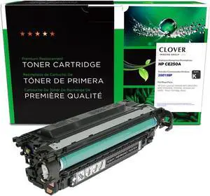 Clover Remanufactured Toner Cartridge Replacement for HP CE250A (HP 504A) Clover Remanufactured Toner Cartridge Replacement for HP CE250A (HP 504A)