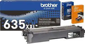 Brother Genuine TN635XXLBK Super High Yield Black Toner Cartridge, Up to 7,500 Pages, Bundle with Deco Essentials Printer eBook for MFC-L8930CDW, MFC-L8970CDW, HL-L8430CDW, HL-L8570CDW Brother Genuine TN635XXLBK Super High Yield Black Toner Cartridge, Up to 7,500 Pages, Bundle with Deco Essentials Printer eBook for MFC-L8930CDW, MFC-L8970CDW, HL-L8430CDW, HL-L8570CDW