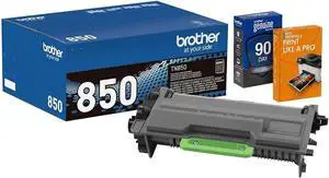 Brother Genuine TN850 Black High Yield Toner Cartridge, Up to 8,000 Pages, Bundle with Deco Essentials Printer eBook for HL-L6200DW, MFC-L5800DW, MFC-L5700DW, HL-L5200DW, HL-L5100DN, HL-L6400DW Brother Genuine TN850 Black High Yield Toner Cartridge, Up to 8,000 Pages, Bundle with Deco Essentials Printer eBook for HL-L6200DW, MFC-L5800DW, MFC-L5700DW, HL-L5200DW, HL-L5100DN, HL-L6400DW