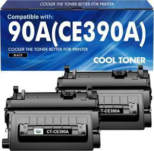 CE390A 90A Black Toner Cartridge 2 Pack 90X CE390X M602 M601 CE390A 90A Black Toner Cartridge 2 Pack 90X CE390X M602 M601