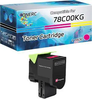 78C00KG 78C00MG 78C00YG 78C00CG Toner Cartridge Compatible for Lexmark CX421adn CX522ade CX622ade CX625ade Printers (1 Pack Magenta) 78C00KG 78C00MG 78C00YG 78C00CG Toner Cartridge Compatible for Lexmark CX421adn CX522ade CX622ade CX625ade Printers (1 Pack Magenta)