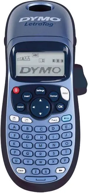 Dymo LetraTag LT-100H Plus Label Maker ABC Keyboard, Blue Dymo LetraTag LT-100H Plus Label Maker ABC Keyboard, Blue