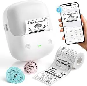 NIIMBOT B2 Label Maker Machine with Tape for Home Office, Gray White NIIMBOT B2 Label Maker Machine with Tape for Home Office, Gray White