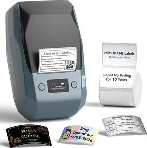NIIMBOT M2 Thermal Transfer Label Maker, Label No Fading for Office Lab Use NIIMBOT M2 Thermal Transfer Label Maker, Label No Fading for Office Lab Use