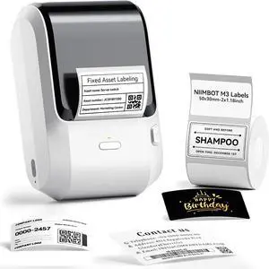 NIIMBOT M3 3 Inch Thermal Transfer Label Maker, Label No Fading 8-10 Years NIIMBOT M3 3 Inch Thermal Transfer Label Maker, Label No Fading 8-10 Years