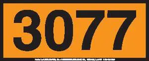 Labelmaster ZOPEZ3077 UN3077 Stock 4-Digit Panel Hazmat Placard, E-Z Removable Vinyl, Orange (Pack of 25) Labelmaster ZOPEZ3077 UN3077 Stock 4-Digit Panel Hazmat Placard, E-Z Removable Vinyl, Orange (Pack of 25)