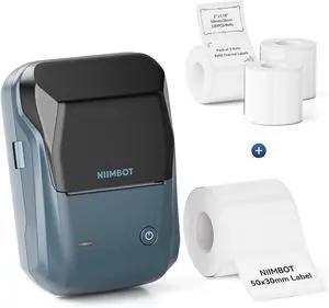 NIIMBOT B1 Label Maker with 4 50x30mm Roll Labels for for Small Business,Office,Home,School NIIMBOT B1 Label Maker with 4 50x30mm Roll Labels for for Small Business,Office,Home,School