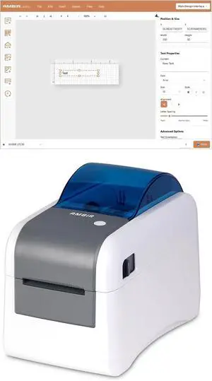 AMBIR LP230 2" Direct Thermal Wristband and Label Printer for Healthcare AMBIR LP230 2" Direct Thermal Wristband and Label Printer for Healthcare