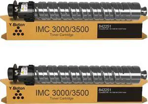 2-Pack IMC3000 IMC3500 Black Toner Cartridge 842251 with Chip Compatible for Ricoh IM C3000 IM C3500 Printer(31,200 Pages) 2-Pack IMC3000 IMC3500 Black Toner Cartridge 842251 with Chip Compatible for Ricoh IM C3000 IM C3500 Printer(31,200 Pages)