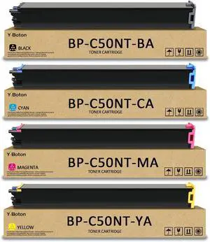 High Yield BP-C50NT Toner Cartridge 4-Pack Replacement for Sharp BP-C50NT-BA BP-C50NT-CA BP-C50NT-MA BP-C50NT-YA Compatible with Sharp BP-C535WD BP-C535WR BP-C545PW BP-C545WD Printer High Yield BP-C50NT Toner Cartridge 4-Pack Replacement for Sharp BP-C50NT-BA BP-C50NT-CA BP-C50NT-MA BP-C50NT-YA Compatible with Sharp BP-C535WD BP-C535WR BP-C545PW BP-C545WD Printer