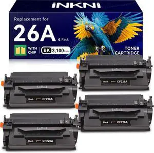 InkNI Compatible 26A Toner Cartridge for HP 26A 26X CF226A CF226X, Black InkNI Compatible 26A Toner Cartridge for HP 26A 26X CF226A CF226X, Black