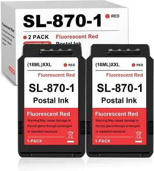 SL-870-1 Postage Red Ink Cartridge 18ML 2-Pack SL-870-1 Postage Red Ink Cartridge 18ML 2-Pack