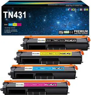 TN-431BK/C/M/Y High Yield Toner Cartridge Replacement for Brother TN431 TN-431BK/C/M/Y High Yield Toner Cartridge Replacement for Brother TN431