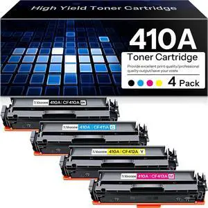 410A 4 Pack Compatible CF410A Toner Replacement for HP CF411A CF412A CF413 410A 4 Pack Compatible CF410A Toner Replacement for HP CF411A CF412A CF413