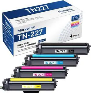 TN227 Toner Cartridges Set 4 Pack Compatible for Brother HL-L3270CDW TN227 Toner Cartridges Set 4 Pack Compatible for Brother HL-L3270CDW