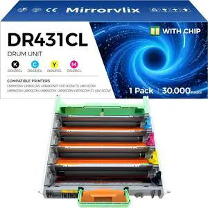DR431CL Drum Unit (NOT Toner) Replacement for Brother DR-431CL Imaging Drum Compatible for Brother MFC-L8900CDW MFC-L8690CDW HL-L8360CDW HL-L8260CDW MFC-L8610CDW L8905CDW L9570CDW HL-L8360CDWT Printer DR431CL Drum Unit (NOT Toner) Replacement for Brother DR-431CL Imaging Drum Compatible for Brother MFC-L8900CDW MFC-L8690CDW HL-L8360CDW HL-L8260CDW MFC-L8610CDW L8905CDW L9570CDW HL-L8360CDWT Printer