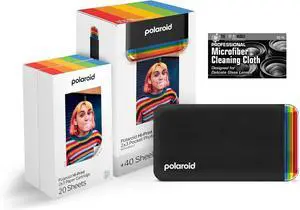 The Imaging World Polaroid Hi-Print - Bluetooth Connected 2x3 Pocket Phone Photo Printer (Black) with 2 Polaroid Hi·Print 2x3 Paper Cartridges (40 Sheets) + Microfiber Cloth The Imaging World Polaroid Hi-Print - Bluetooth Connected 2x3 Pocket Phone Photo Printer (Black) with 2 Polaroid Hi·Print 2x3 Paper Cartridges (40 Sheets) + Microfiber Cloth