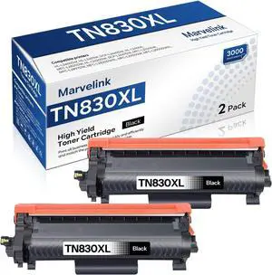 TN830XL High Yield Black Toner 2-Pack Compatible for Brother TN-830XL TN830XL High Yield Black Toner 2-Pack Compatible for Brother TN-830XL