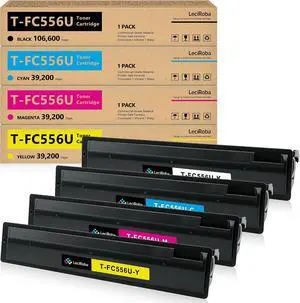 LeciRoba T-FC556U 4-Pack Compatible Toner Cartridge Replacement for Toshiba T-FC556U-K T-FC556U-M T-FC556U-Y T-FC556U-C for Toshiba E Studio 5506AC 5506ACT 6506AC 6506ACT 7506AC 7506ACT Printer LeciRoba T-FC556U 4-Pack Compatible Toner Cartridge Replacement for Toshiba T-FC556U-K T-FC556U-M T-FC556U-Y T-FC556U-C for Toshiba E Studio 5506AC 5506ACT 6506AC 6506ACT 7506AC 7506ACT Printer