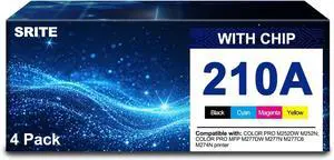 SRITE 210A Toner Cartridge 4 Pack Compatible with HP 210A Toner cartridges SRITE 210A Toner Cartridge 4 Pack Compatible with HP 210A Toner cartridges