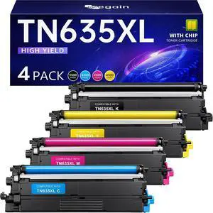 TN635XL TN635 TN-635 Toner Cartridges Compatible for Brother TN635 TN635XL Toner for HL-L8430CDW HL-L8430CDWT HL-L8570CDW MFC-L8730CDW MFC-L8970CDW MFC-EX575 Printer Ink ( 4 Pack) TN635XL TN635 TN-635 Toner Cartridges Compatible for Brother TN635 TN635XL Toner for HL-L8430CDW HL-L8430CDWT HL-L8570CDW MFC-L8730CDW MFC-L8970CDW MFC-EX575 Printer Ink ( 4 Pack)
