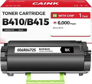 B410 B415 Black High Capacity Toner Cartridge with Chip Replacement for Xerox 006R04725 006R04726 Toner Compatible for Xerox B410 Versalink B415 B415DN Multfunction Printer Laser All-in-One Ink 1-Pack B410 B415 Black High Capacity Toner Cartridge with Chip Replacement for Xerox 006R04725 006R04726 Toner Compatible for Xerox B410 Versalink B415 B415DN Multfunction Printer Laser All-in-One Ink 1-Pack
