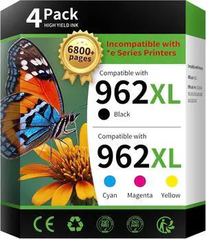 INK4U 962XL Ink Cartridges 4-Pack, with Chip, High Yield INK4U 962XL Ink Cartridges 4-Pack, with Chip, High Yield