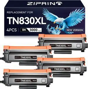 TN830XL Toner Compatible with Brother TN830 HL-L2460DW HL-l2405W, 4-Pack TN830XL Toner Compatible with Brother TN830 HL-L2460DW HL-l2405W, 4-Pack
