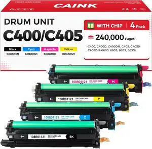108R01121 C400 C405 Drum Unit Set Compatible Replacement for Xerox Versalink C400 C400D C400DN C405 C405N C405DN Phaser 6600 Workcenter 6605 6655 6655i Imaging Unit Printer Black Cyan Yellow Magenta 108R01121 C400 C405 Drum Unit Set Compatible Replacement for Xerox Versalink C400 C400D C400DN C405 C405N C405DN Phaser 6600 Workcenter 6605 6655 6655i Imaging Unit Printer Black Cyan Yellow Magenta