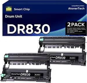 DR830 Drum Unit Replacement for Brother DR830 DR-830 TN830XL TN830 Drum with Brother HL-L2460DW DCP-L2640DW HL-L2480DW HL-L2400D HL-L2405W MFC-L2820DW Printer (2-Pack, Not Toner) DR830 Drum Unit Replacement for Brother DR830 DR-830 TN830XL TN830 Drum with Brother HL-L2460DW DCP-L2640DW HL-L2480DW HL-L2400D HL-L2405W MFC-L2820DW Printer (2-Pack, Not Toner)