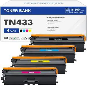 TN433 Toner Cartridge Set TN-433 MFC-L8900CDW TN 433 TN431 TN-431 TN 431 TN433 Toner Cartridge Set TN-433 MFC-L8900CDW TN 433 TN431 TN-431 TN 431