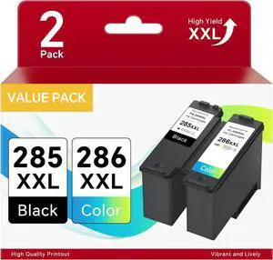 PG-285XXL CL-286XXL Combo Pack Ink Cartridges Compatible for Canon PG-285 CL-286 PG285 XXL CL286 XXL, Printer Ink for Canon 285 286 Ink Work with Pixma TR7820 TS7720 TS7722 (Black & Color) PG-285XXL CL-286XXL Combo Pack Ink Cartridges Compatible for Canon PG-285 CL-286 PG285 XXL CL286 XXL, Printer Ink for Canon 285 286 Ink Work with Pixma TR7820 TS7720 TS7722 (Black & Color)