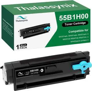 55B1H00 Toner Cartridge Black High Yield Compatible for Lexmark MS331 Toner Cartridge MS431 Toner for 55B1000 MS331dn MS431dn MS431dw MX331adn MX431adw MX431adn MX432adwe MX331 MX431 Laser Printer 55B1H00 Toner Cartridge Black High Yield Compatible for Lexmark MS331 Toner Cartridge MS431 Toner for 55B1000 MS331dn MS431dn MS431dw MX331adn MX431adw MX431adn MX432adwe MX331 MX431 Laser Printer