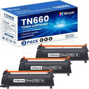 TN660 Black Toner Cartridge Replacement for Brother TN-660 HL-L2300D 3PK TN660 Black Toner Cartridge Replacement for Brother TN-660 HL-L2300D 3PK