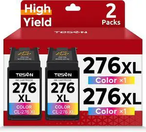 276XL Color Ink Cartridges Replacement for Canon 276 CL276 CL-276 XL 2-Pack 276XL Color Ink Cartridges Replacement for Canon 276 CL276 CL-276 XL 2-Pack